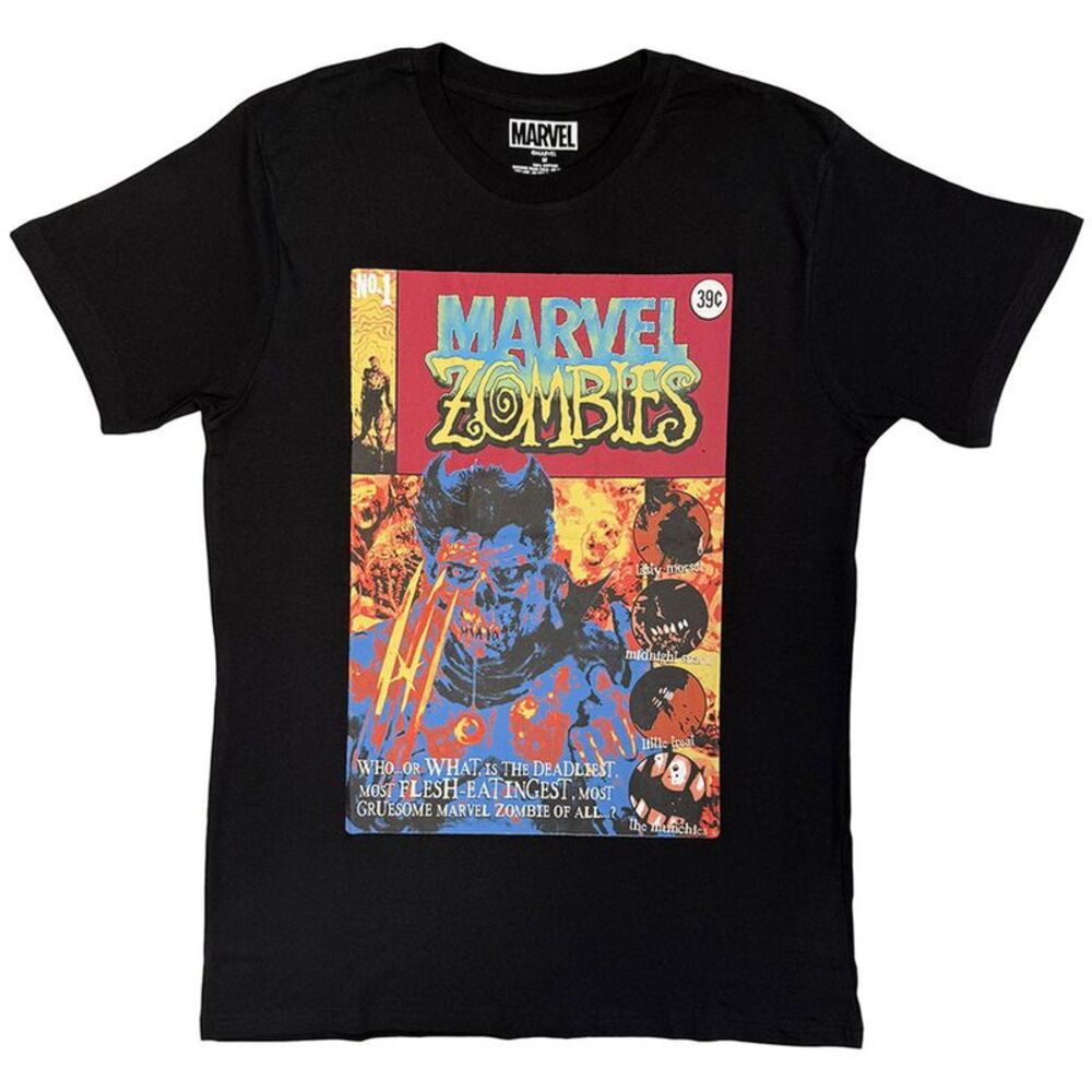 Marvel Comics Unisex Adult Wolverine Zombie T-Shirt / Black